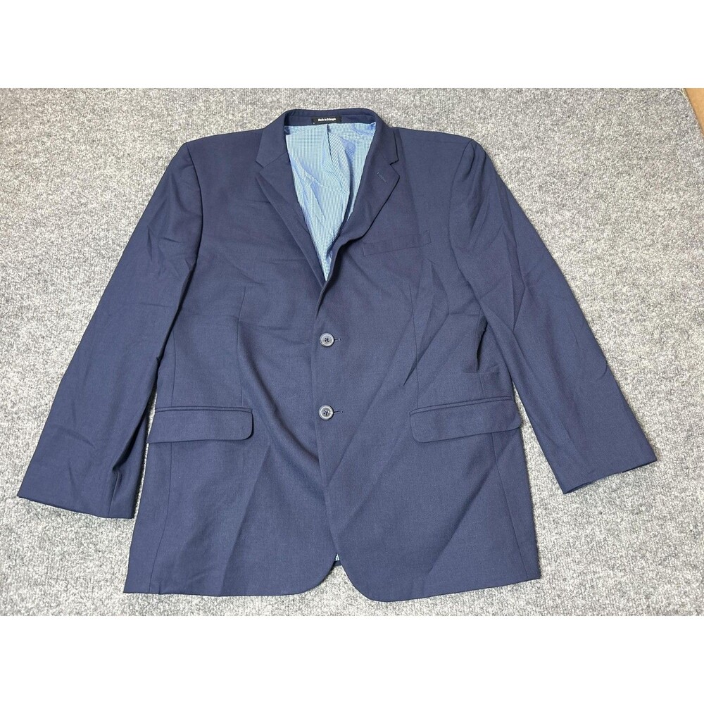 Egara Suit Jacket Mens 44 Short Blue Skinny Fit Stretch 2 Btn Notch Blazer